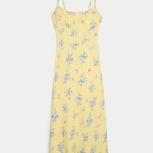 Yellow Floral Maxi Dress